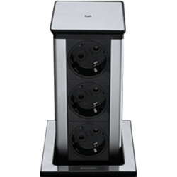 Kvadratisk udtrækkelig strømstik-tårn