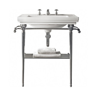 Håndvask på stel Astoria Deco´ Stor | Klassisk Art Deco konsolvask i krom, messing, nikkel, bronze, kobber & guld