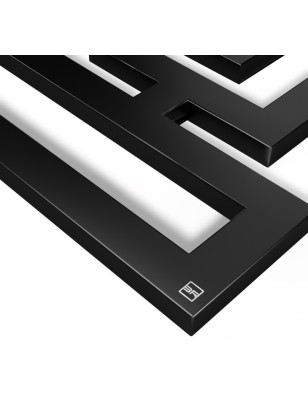 Square håndklædetørrer – geometrisk design i chrome & farver