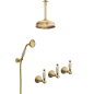 Brusearmatur I Massiv Messing - 6022-L Penelope Loftsmontering Brusearmatur I Massiv Messing - 6022-L Penelope Loftsmontering