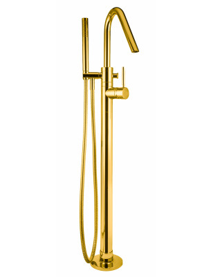 Fritstående badekarsarmatur med håndbruser etgrebs - 23105 Capri