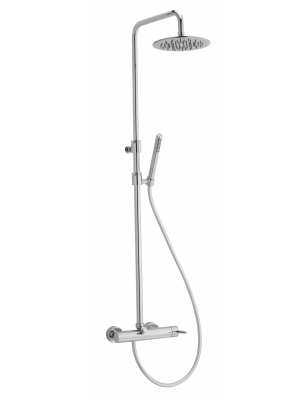 Brusesystem 23186 Capri – krom, messing, mat sort, nikkel