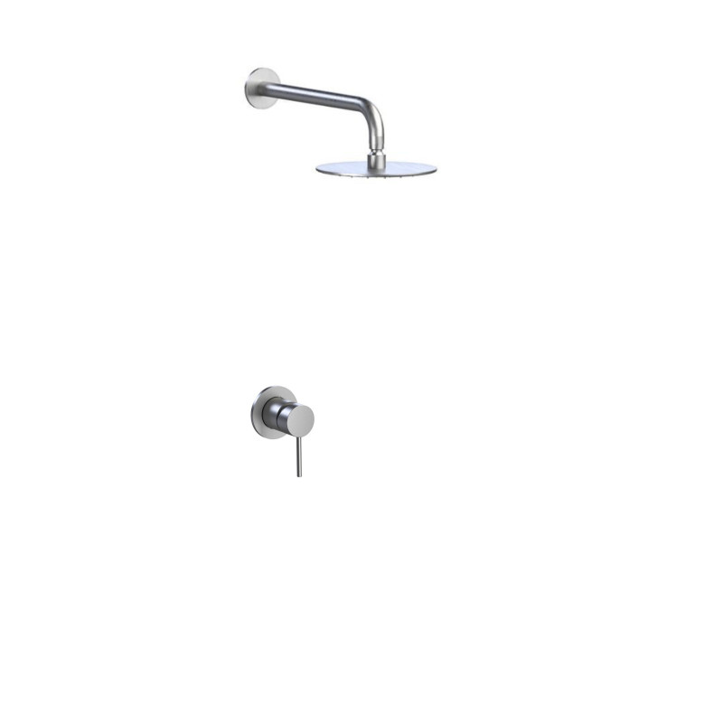 Brusesystem indbygget med hovedbruser - 65010 Taormina rustfrit stål