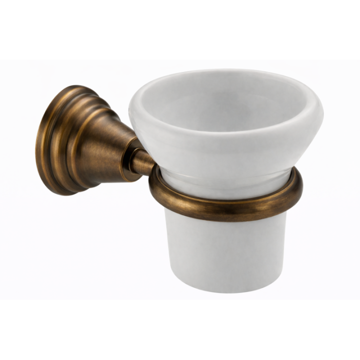 Canova Tandbørsteholder CA142 — Væghængt Porcelænskop