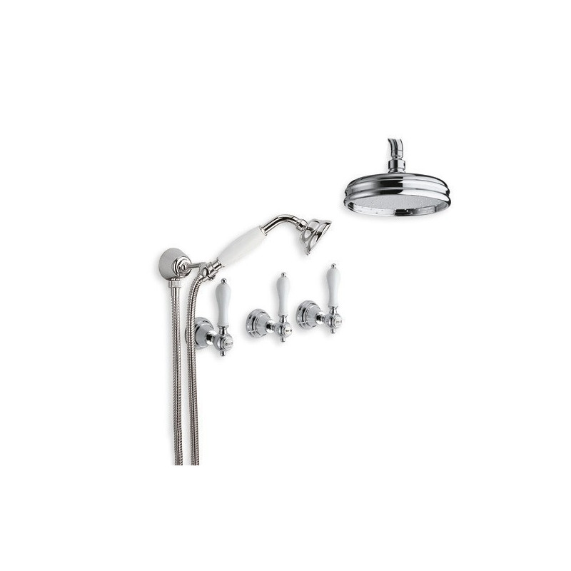 Faucets in solid brass - 6022-L Penelope wall mounted shower