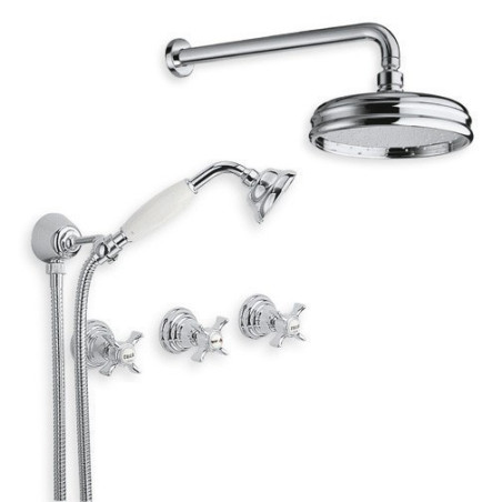 Armaturer i massiv messing - 6022 Waterspring vægmonteret bruser