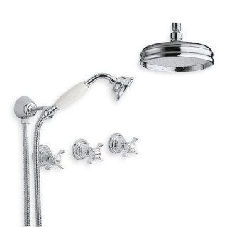 Armaturer i massiv messing - 6022-L Waterspring vægmonteret bruser