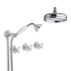 Faucets in solid brass - 6022-L Waterspring  wall mounted shower