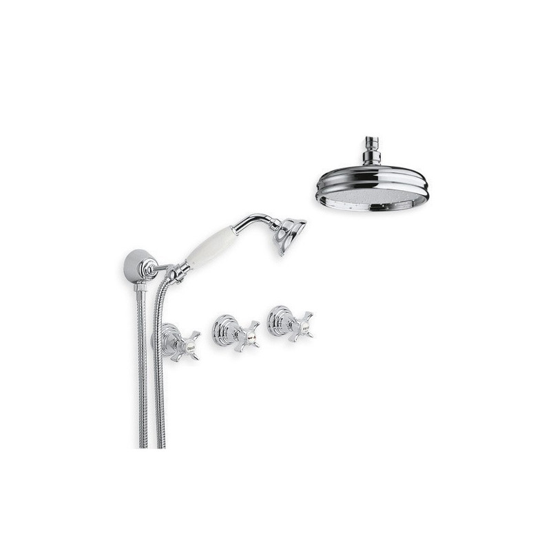 Armatur i massiv messing - 6022-L Waterspring loftsmontering til bruse